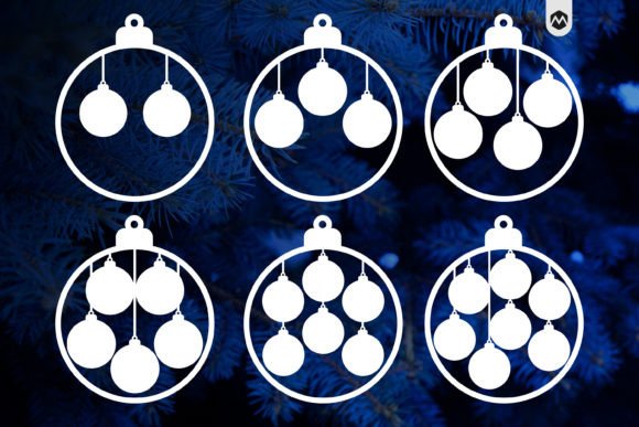 Download Christmas Family Ornaments Laser Cut DXF - Laser cut dxf Collection