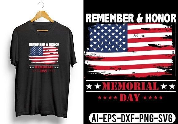 Download Remember &amp; Honor Memorial Day T-Shirt - Memorial day Collection