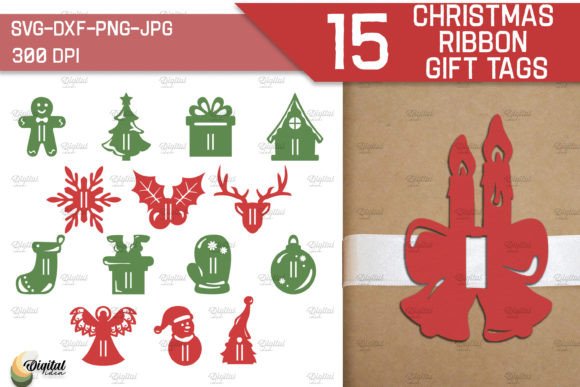 Download Christmas Ribbon Gifts Tags Bundle - Gifts Collection