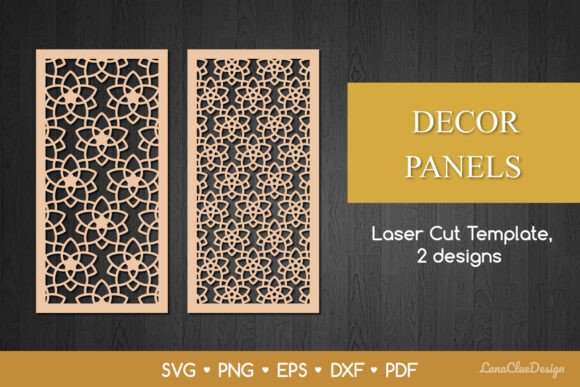Download Vertical Decor Panels SVG, Laser Cut DXF - Laser cut dxf Collection