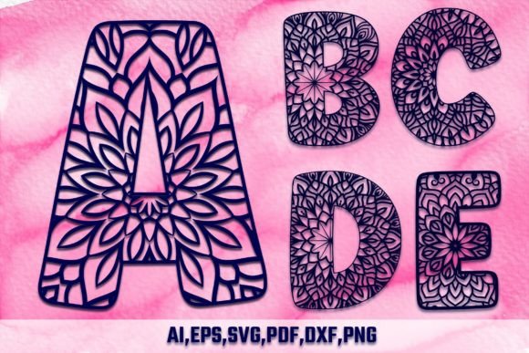 Download A-Z Laser Cut DXF 3D Letters SVG Bundle - Laser cut dxf Collection