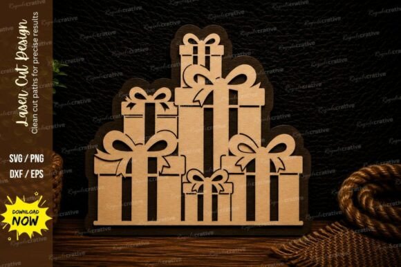 Download Stacked Christmas Gifts Ornament Holiday - Gifts Collection