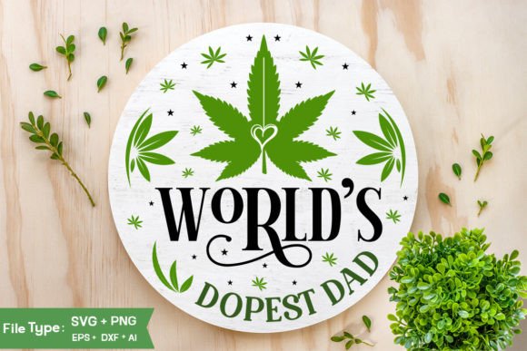 Download World's Dopest Dad Sign SVG Design - Premium Bundle